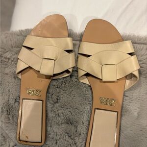 Zara Beige Women's Sandals 38 / 8 perfect slides